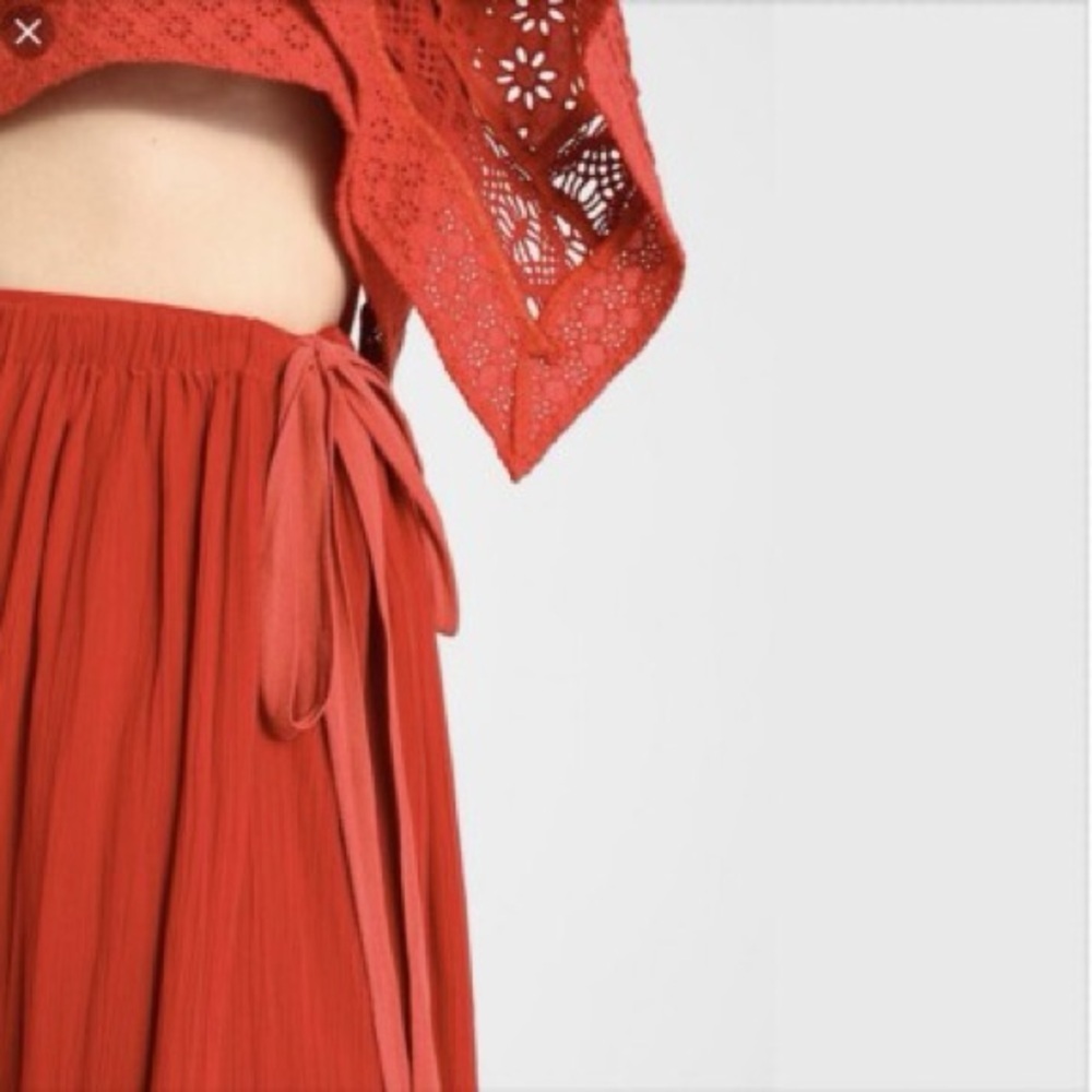 New! Free People Darling Eyelet Lace Slit Skirt Only in Burn Notice ❤️ XS - Picture 6 of 15